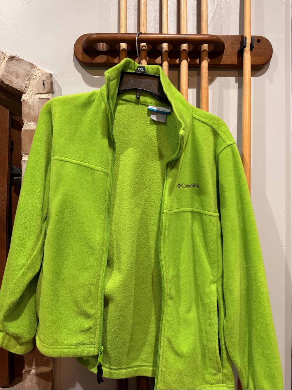 Columbia Bright Lime Green Fleece Jacket